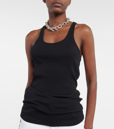 Shop Isabel Marant Cotton Tank Top In Black