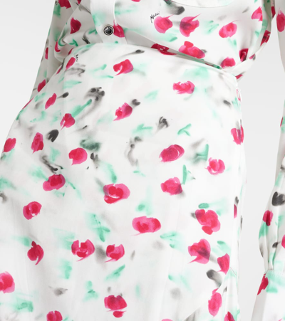 Shop Marni Printed Midi Skirt In Multicoloured
