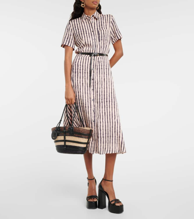 Altuzarra Kiera Printed Midi Dress In Multicoloured