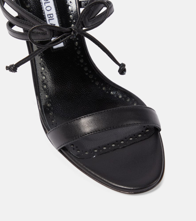 Manolo Blahnik Black Bomasan Mules In Black