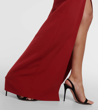 Safiyaa Trixie Embellished Crêpe Gown In Red