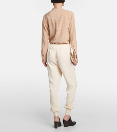 Stella Mccartney Jersey Sweatpants In White