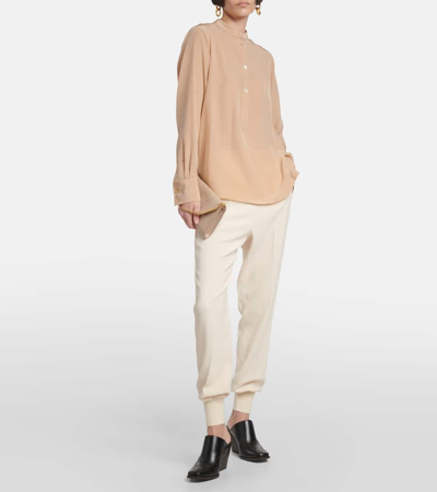 Stella Mccartney Jersey Sweatpants In White
