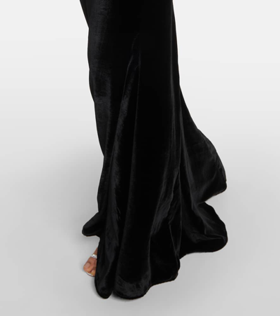 Shop Taller Marmo Shangai Silk Gown In Black