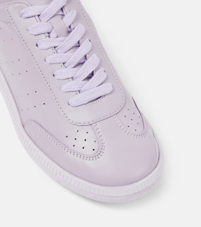 Isabel Marant Kaycee Leather Sneakers In Purple