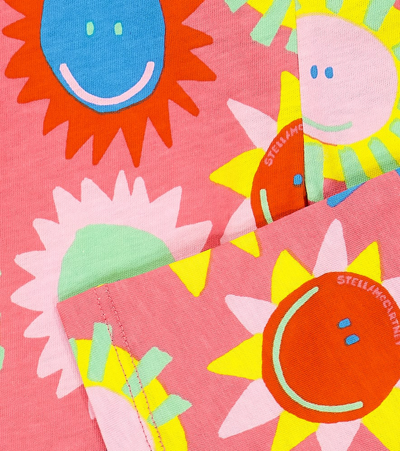 Stella Mccartney Baby Printed Cotton Leggings In Multicoloured