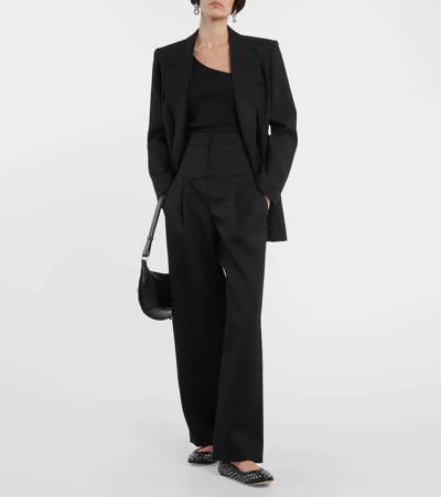 Isabel Marant Tresia One-shoulder Cotton Top In Black