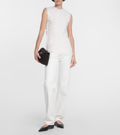 Shop Totême High-rise Straight Jeans In White