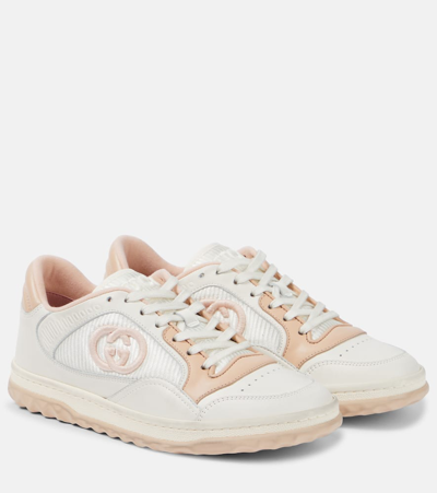 Shop Gucci Mac80 Leather Sneakers In White