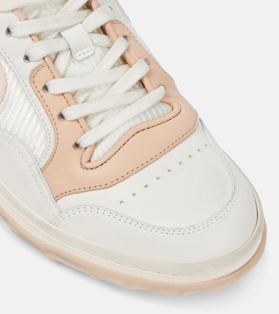 Shop Gucci Mac80 Leather Sneakers In White