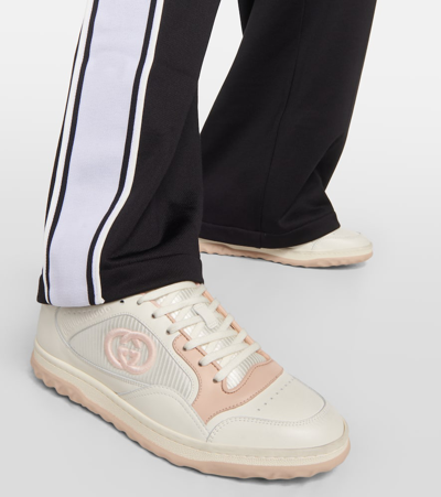 Shop Gucci Mac80 Leather Sneakers In White