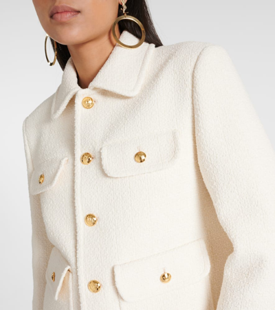 Shop Nili Lotan Cotton-blend Jacket In White
