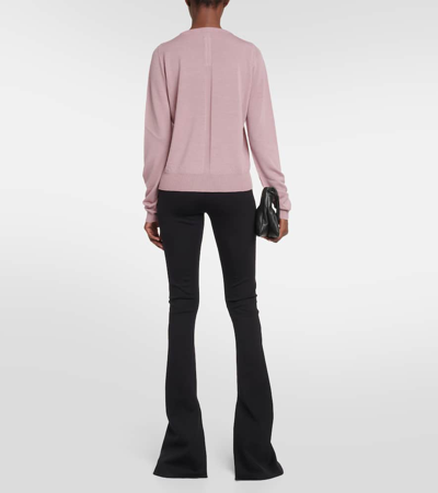 Shop Rick Owens Maglia Wool Sweater In Pink