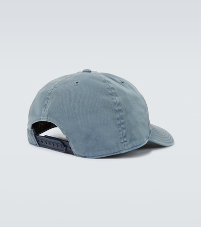 Shop Rrl Ball Patched Cotton Baseball Cap In Blue