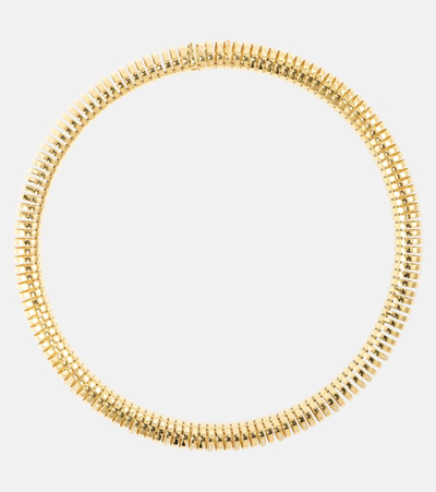 Shop Rainbow K Versus 14kt Yellow Gold Necklace With Diamonds