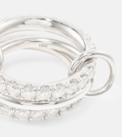 Spinelli Kilcollin Juno 18kt White Gold Ring With Diamonds In Metallic