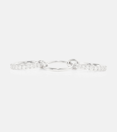 Shop Spinelli Kilcollin Juno 18kt White Gold Ring With Diamonds In Metallic