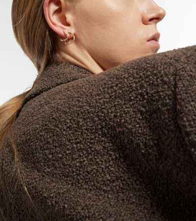 Sophie Bille Brahe Petite Courant 18kt Gold Drop Earrings With Diamonds In Gold