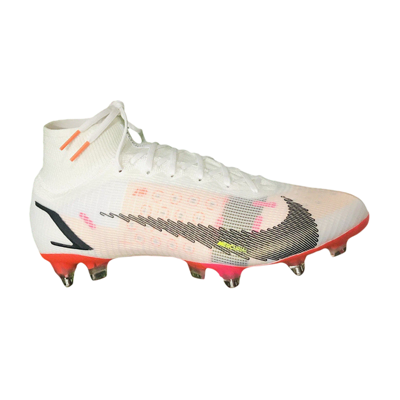 Pre-owned Nike Mercurial Superfly 8 Elite Sg Pro Ac 'rawdacious' In White