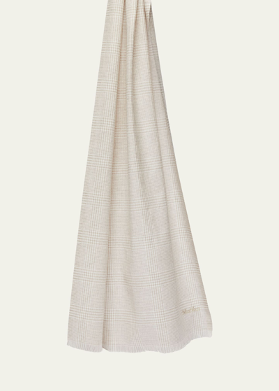 Shop Max Mara Janzir Virgin Wool Scarf In Sand