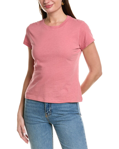Shop Alex Mill Prospect Linen-blend T-shirt In Pink
