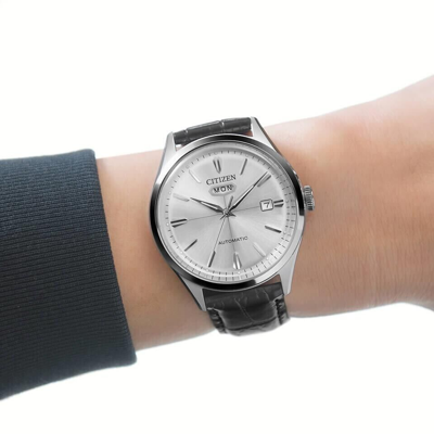 Pre-owned Citizen Collection, Watch, Nh8391-01a, Calf Leather Beautiful Tablet Type