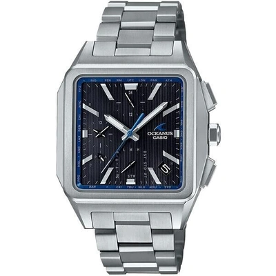 Pre-owned Casio Oceanus Classic Line Ocw-t5000-1ajf Black Bluetooth Men's Watch In Box