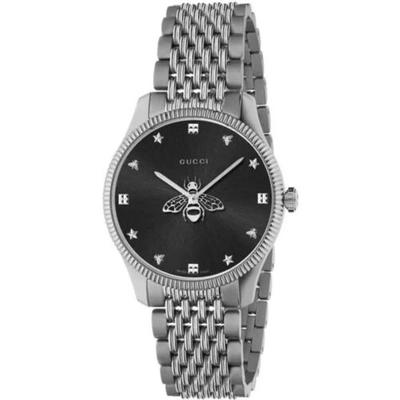 Pre-owned Gucci Ya1264154 Women's G-timeless Black Dial Quartz Watch