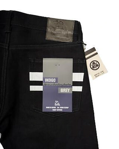 Pre-owned Momotaro 18oz Indigo X Grey Selvedge Denim Jeans Gtb Tight Tapered 0306-52gsp 35