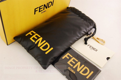 Pre-owned Fendi Brand  Sunglasses Fe 40065i 50e Amber/dark Brown For Women