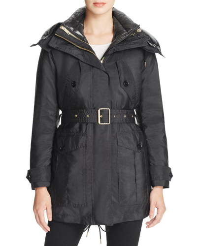 Pre-owned Burberry Chevrington 3-in-1 Black Hooded Down Parka Coat Jacket Us 8 Eur 42