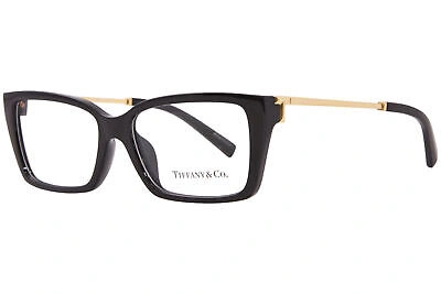 Pre-owned Tiffany & Co . Tf2239u 8344 Eyeglasses Women's Black Full Rim Square Shape 52mm In Demo