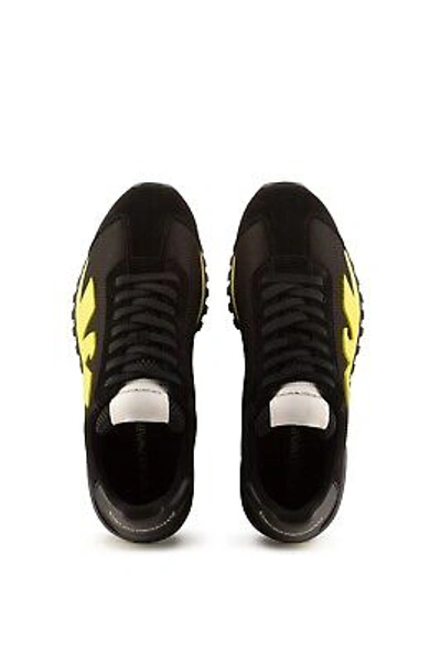 Pre-owned Emporio Armani Shoes Sneaker  Man Sz. Us 8,5 X4x583xn647 S737 Black