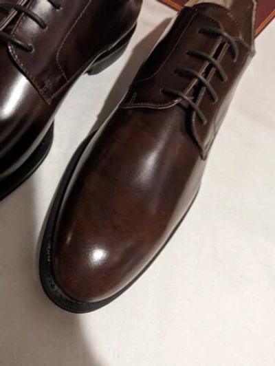 Pre-owned Bruno Magli -  Asti Brown Oxford Dress Shoes 10 M ( Eur 43) Italy