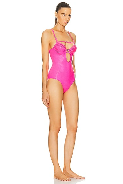 Shop Dior One Piece Swimsuit In Pink