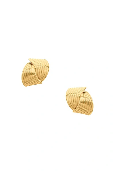 Shop Aureum Vienna Earrings In Gold Plated Brass