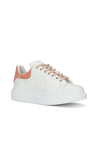 Shop Alexander Mcqueen Platform Sneaker In White & Clay