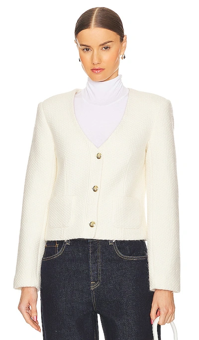 Shop Anine Bing Anitta Jacket In Ivory