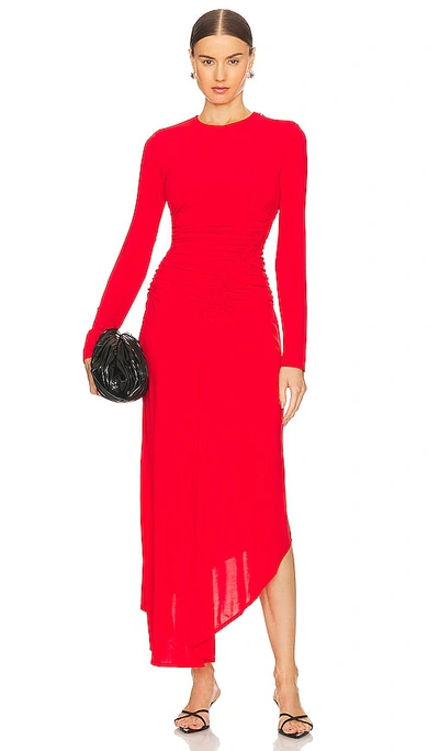 Shop A.l.c Adeline Dress In Red