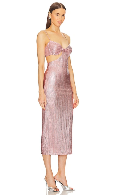 Michael Costello X Revolve Yvonne Midi Dress In Rose
