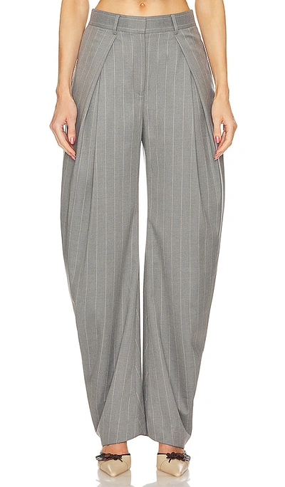 Shop L'academie Ainsley Trouser In Grey