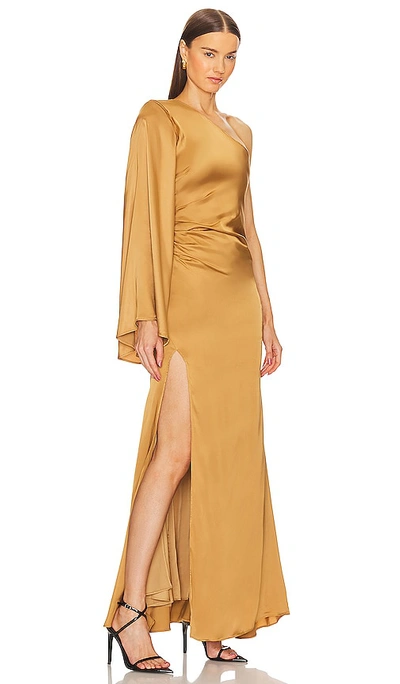 Michael Costello X Revolve Mae Gown In Gold