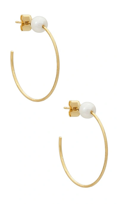 Shop Shashi Classique Pearl Earring In É‡‘è‰²