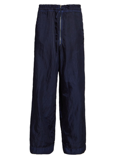 Shop Dries Van Noten Men's Primo Balloon Pants In Blue