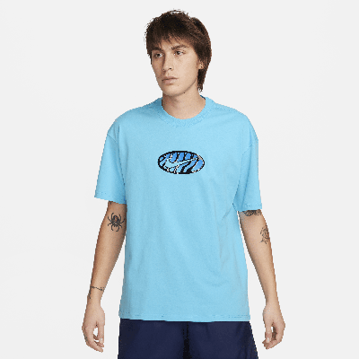 Shop Nike Men's  Sportswear Max90 T-shirt In Blue
