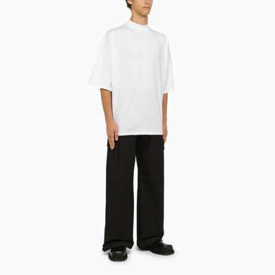 Shop Jil Sander Wide Crew-neck T-shirt In White