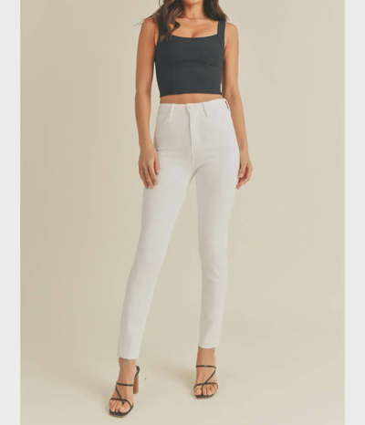 Shop Just Black Denim Alyx Skinny Jean In Optic White