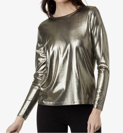 Shop Elliott Lauren Glimmer Top In Gold In Silver