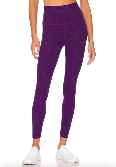 Shop Beyond Yoga Spacedye High Waist Legging In Purple Dahlia Heather