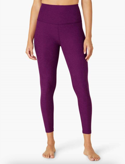 Shop Beyond Yoga Spacedye High Waist Legging In Aubergine Beet In Purple